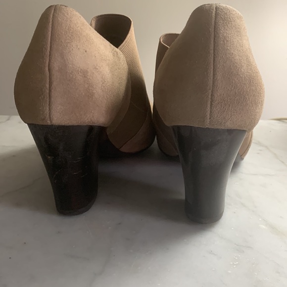 Vaneli heel tan 100% leather ankle boots sz 9 - Picture 7 of 7